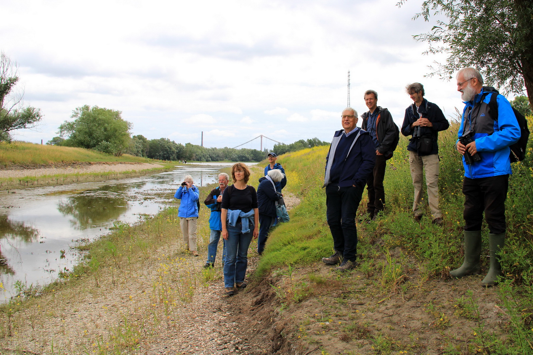 Nebenrinne Exkursion Driessen NABU Chrobock