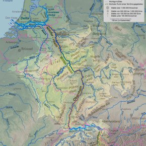 Rhein mit Unterteilungen